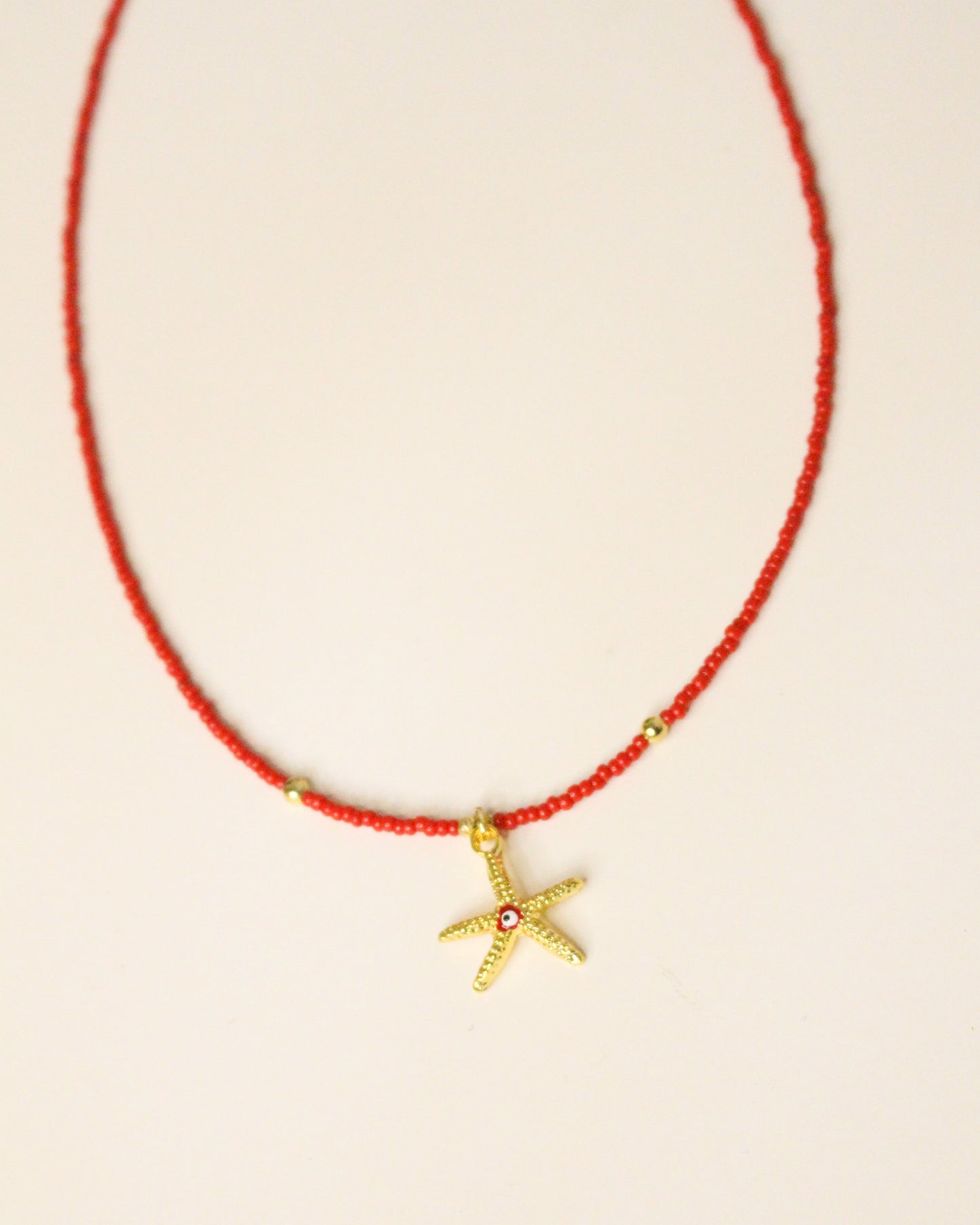 Starfish Evil Eye Necklace