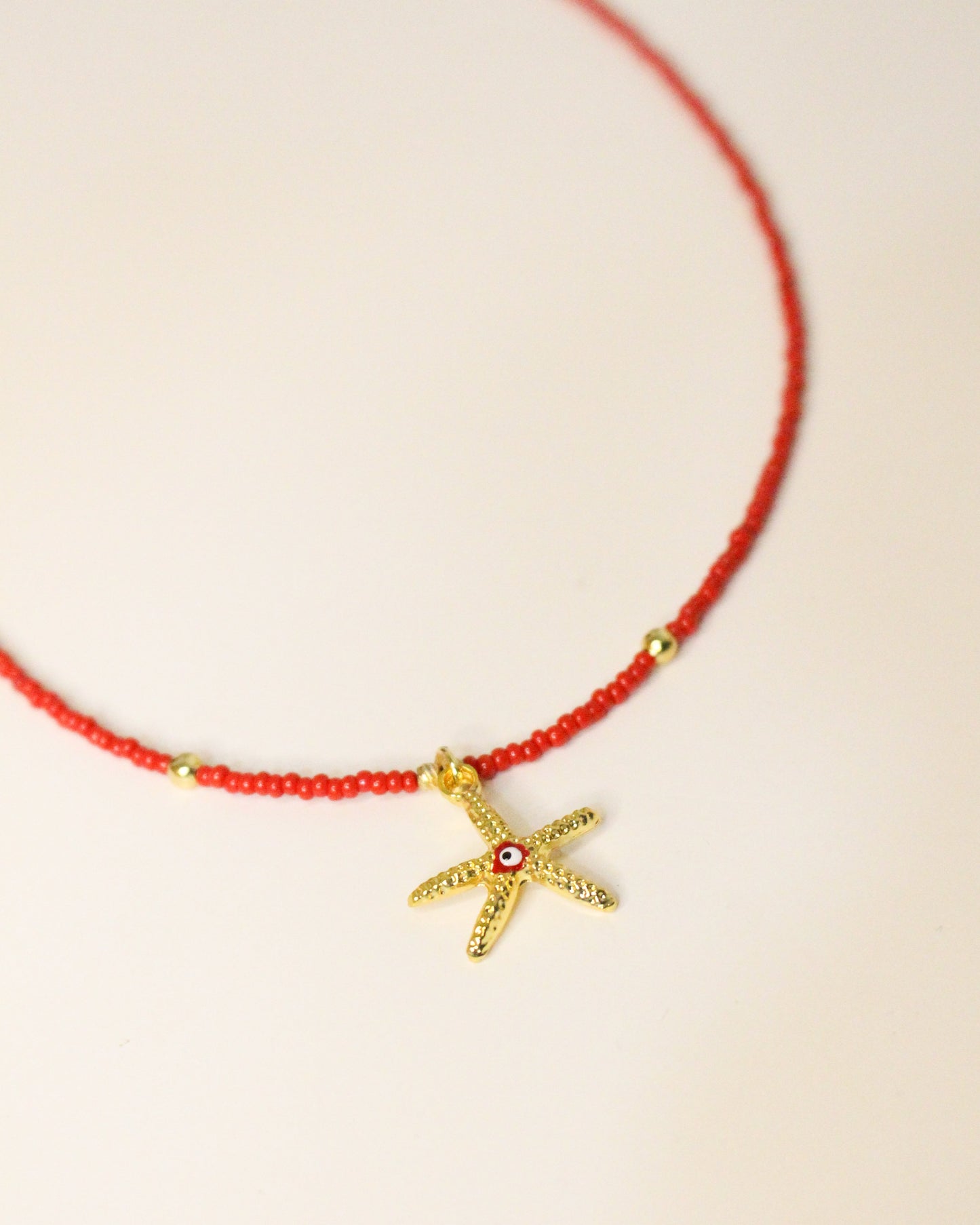 Starfish Evil Eye Necklace