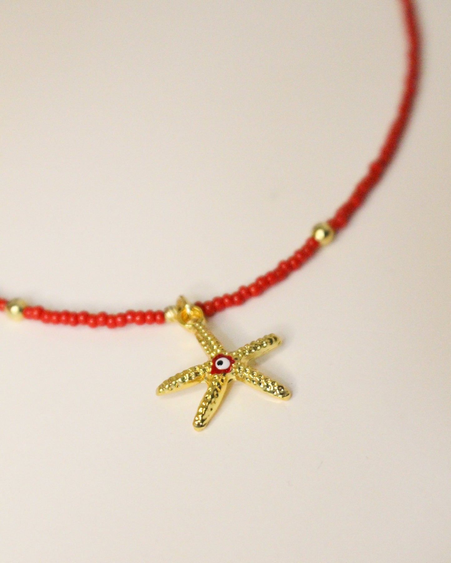 Starfish Evil Eye Necklace