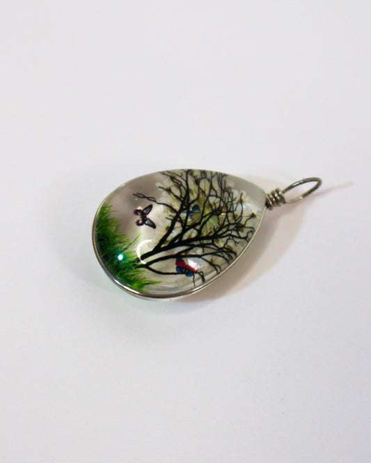 Tree Teardrop Pendant