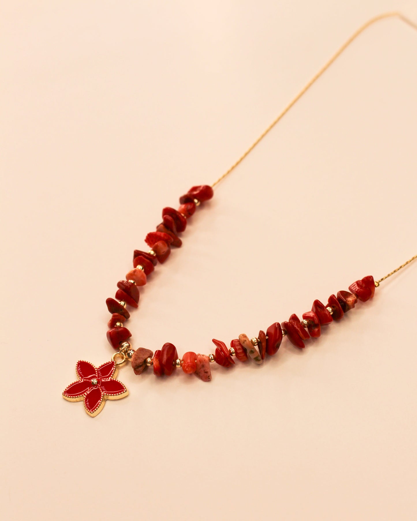 Flower and Stones Necklace