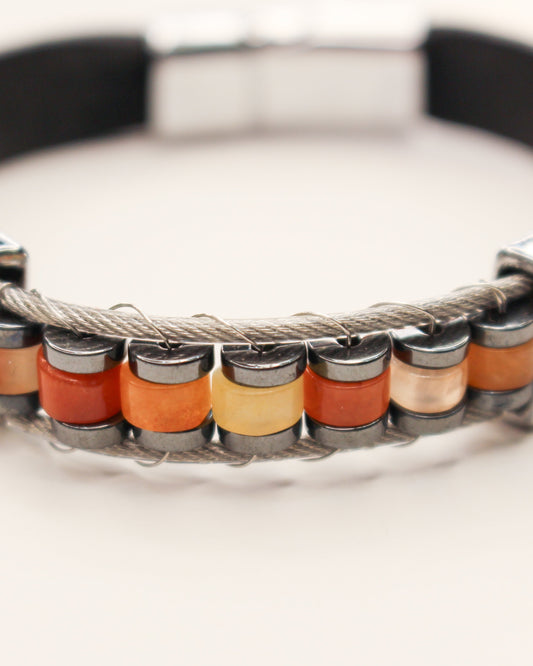 Beaded Leather Bracelet