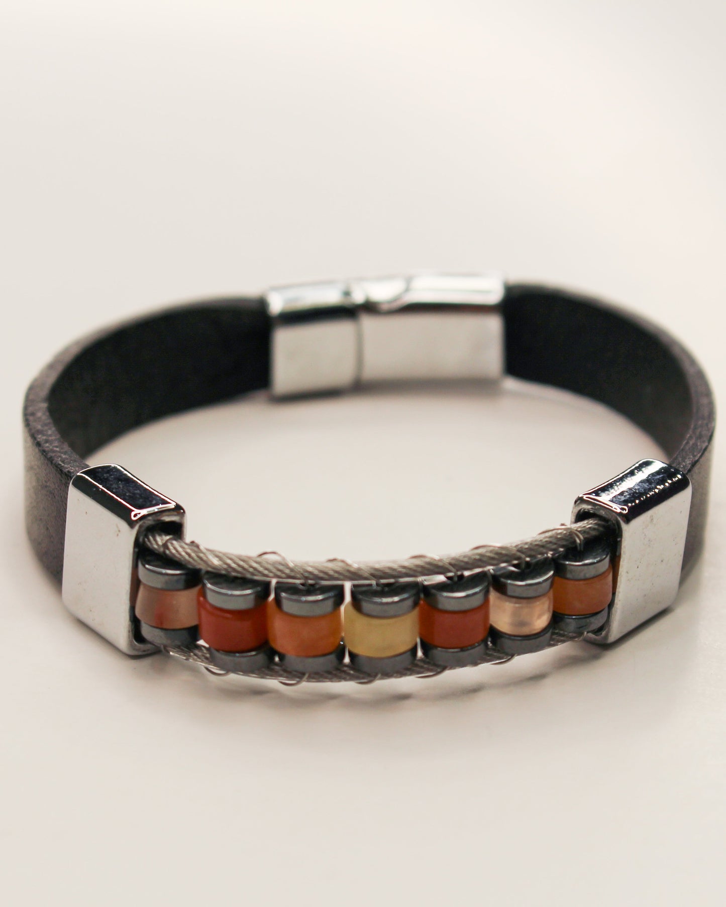 Beaded Leather Bracelet