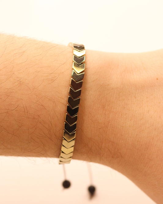 Slim Metal Arrow Bracelet